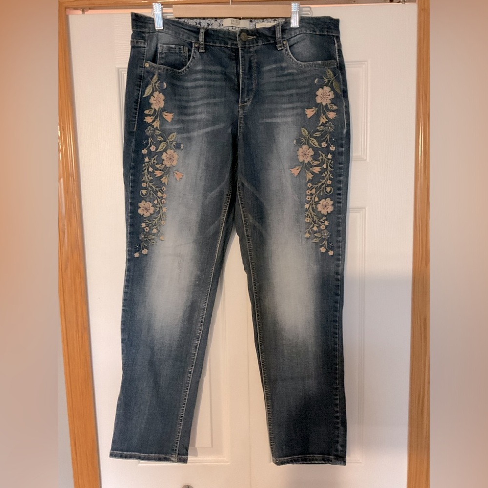 American Vintage Bestie Floral Denim Jeans Size 10/30